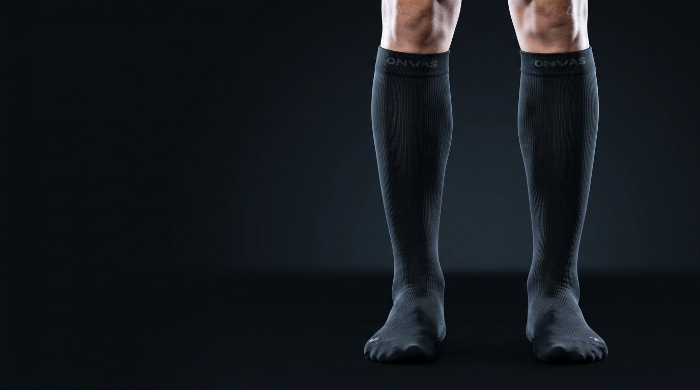 ONVAS Core V1 worn in studio, knee-high fit